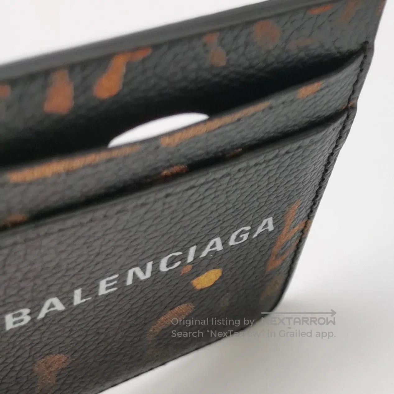 Balenciaga Balenciaga Leather Colorblock Logo Card Holder. Size ONE SIZE - 5 Thumbnail