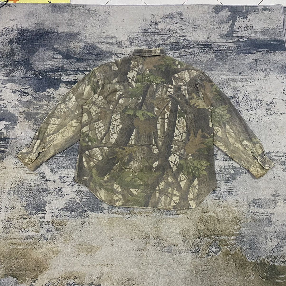 Japanese Brand × Realtree × Vintage Vintage RealTree Duxbax Double Pocket Button Up Size US L / EU 52-54 / 3 - 12 Thumbnail