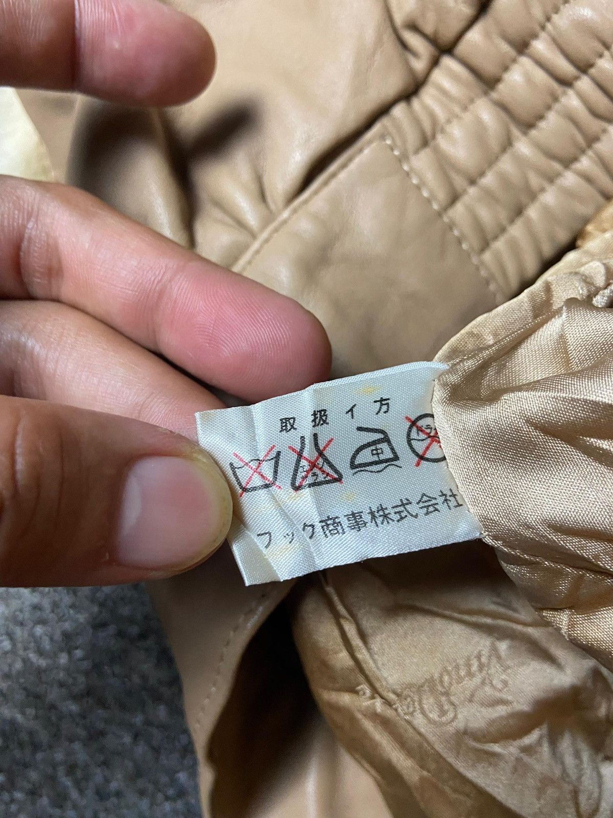 Japanese Brand × Leather × Vintage Vino Deporte by Fook Leather Jacket with Fur (130) Size US XXS / EU 40 - 11 Thumbnail