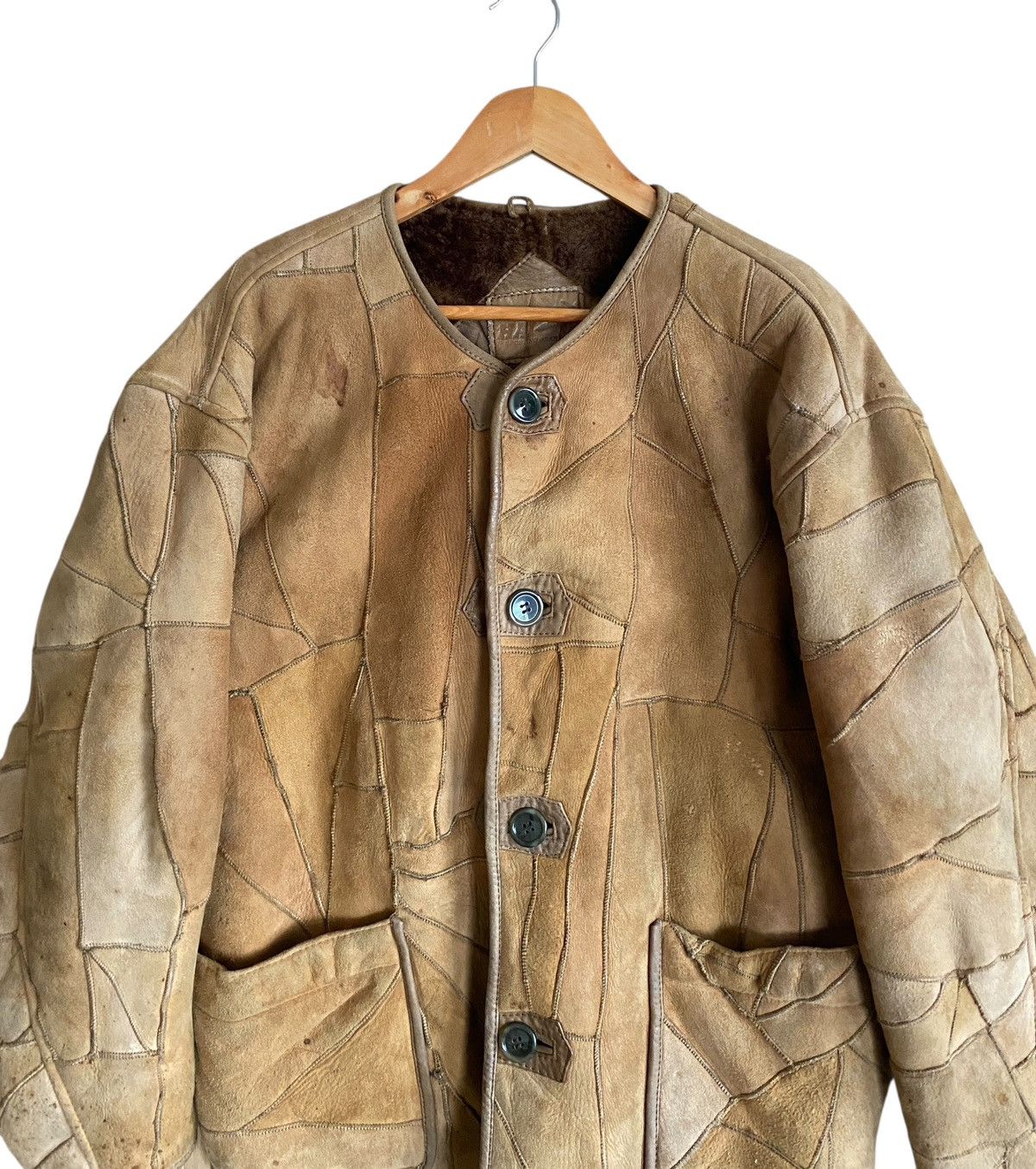 Hai Sporting Gear Vintage Hai Sporting Gear Patchwork Leather Jacket 1990s Size US M / EU 48-50 / 2 - 3 Thumbnail