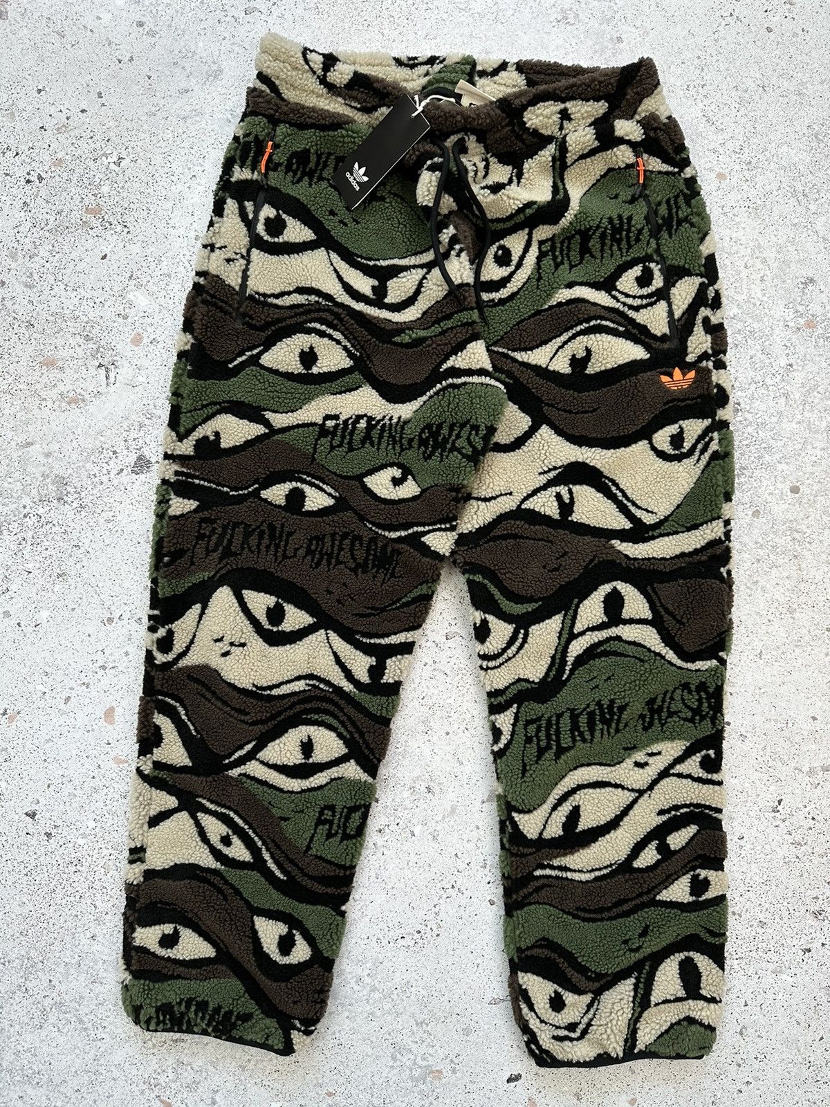 Adidas Fucking Awesome FA Adidas Sherpa Fleece Pants Eye Camo Men M Size US 32 / EU 48 - 7 Thumbnail