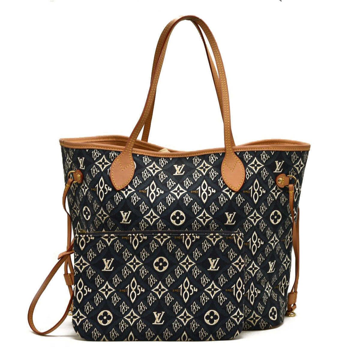 Louis Vuitton Louis Vuitton Jacquard Since 1854 Neverfull MM Blue Size ONE SIZE - 1 Thumbnail