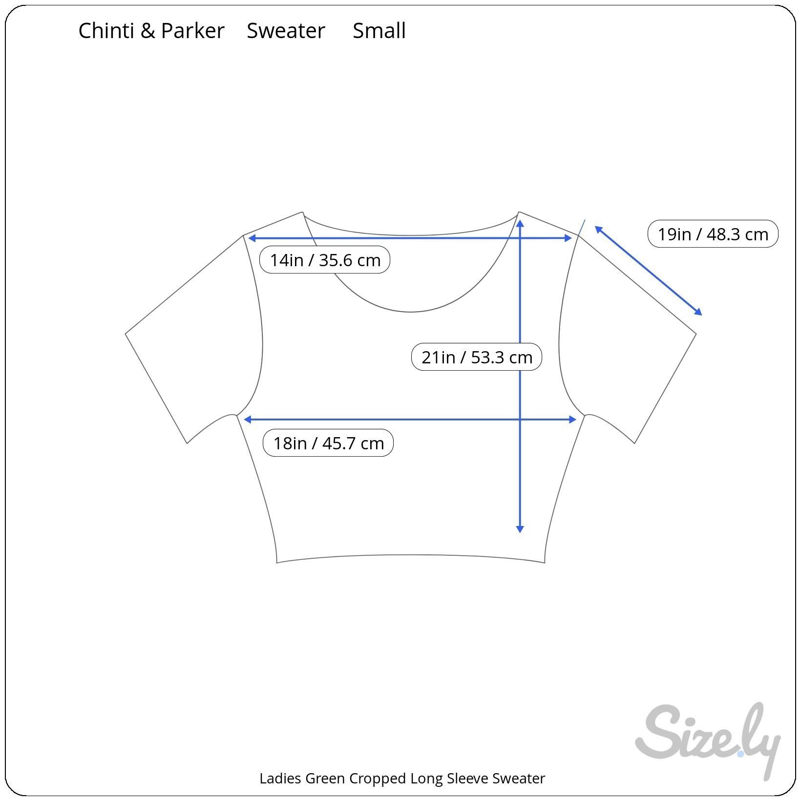 CHINTI & PARKER Chinti & Parker Cropped Green Love Merino Wool Sweater Small Size S / US 4 / IT 40 - 4 Thumbnail