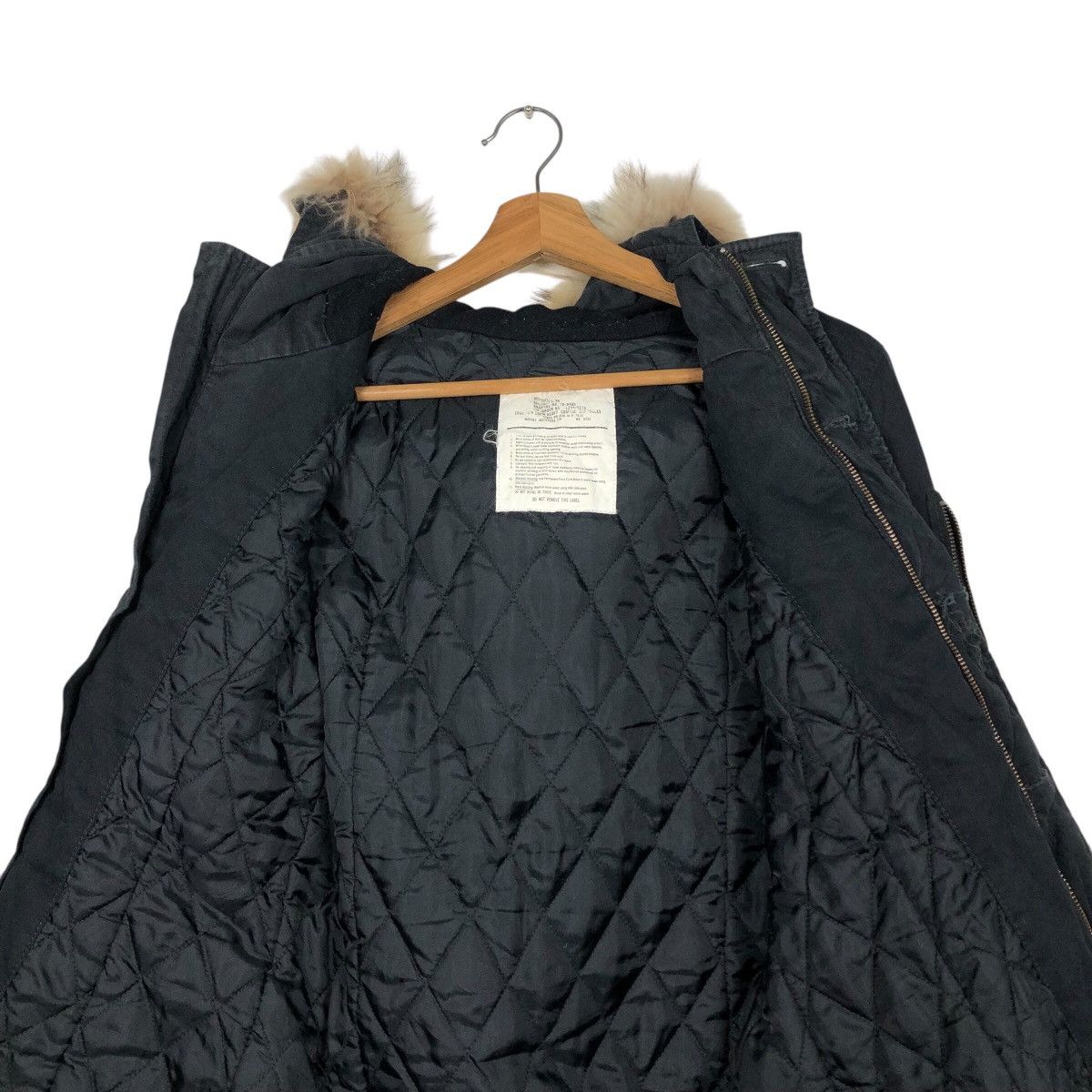 Japanese Brand Vintage Parka Jacket Moussy Military Design Mink Fur Hoodie Size US M / EU 48-50 / 2 - 15 Thumbnail