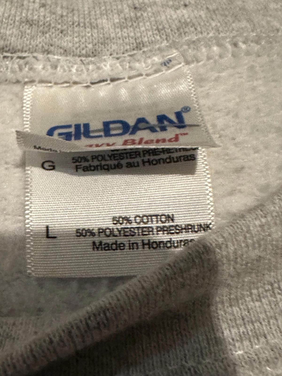 Gildan Gildan Gray Crewneck Sweatshirt with Solar System Graphic Size L / US 10 / IT 46 - 4 Thumbnail