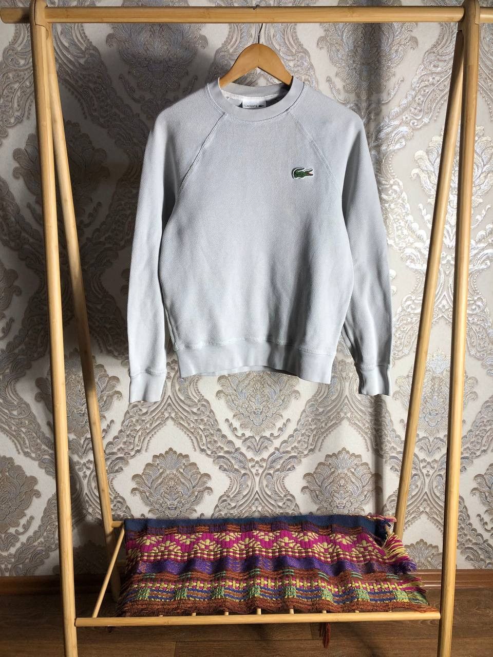 Lacoste × Vintage VERY RARE LACOSTE LIVE BIG LOGO SWEATSHIRT DESIGNER LUXURY Size US S / EU 44-46 / 1 - 1 Thumbnail