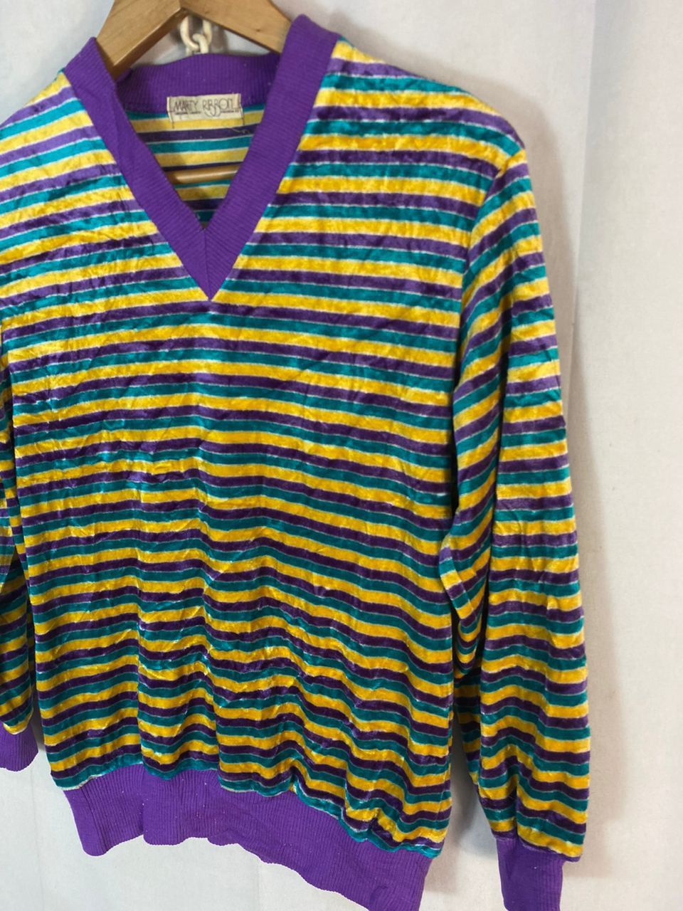 Japanese Brand Marty ribbon multicolor stripe sweatshirt Size S / US 4 / IT 40 - 2 Thumbnail