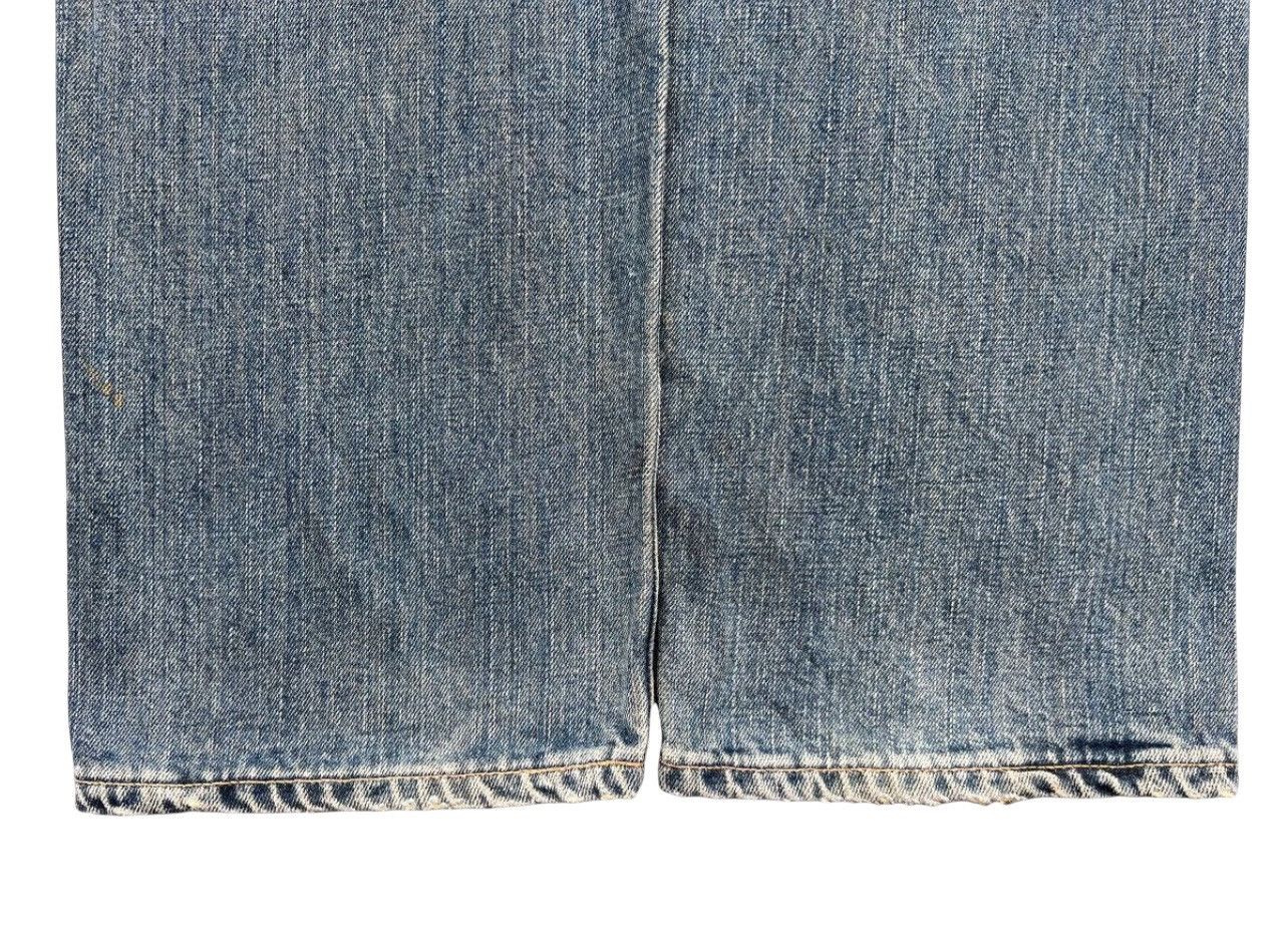 Edwin Vintage Edwin 505x Selvedge Distressed Denim Jeans 31x35 Size US 31 - 8 Thumbnail