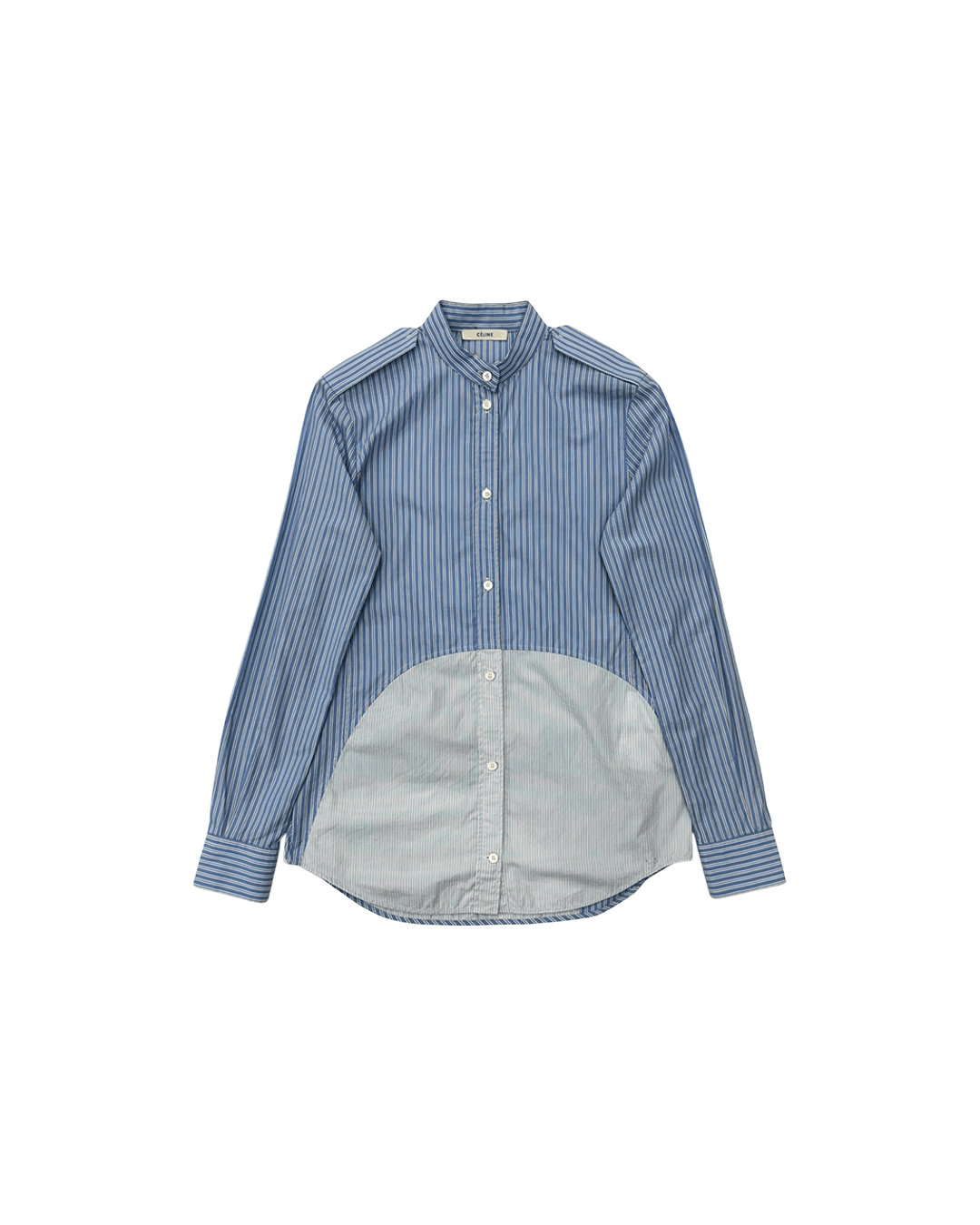 Celine Celine by Phoebe Philo Stripe Mixed Fabric Shirt Size XS / US 0-2 / IT 36-38 - 1 Thumbnail