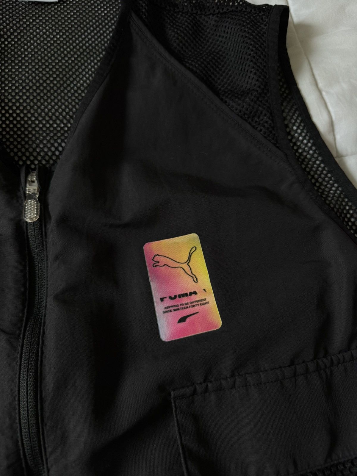 Puma Puma Black Vest with Multicolor Logo Size US M / EU 48-50 / 2 - 2 Thumbnail