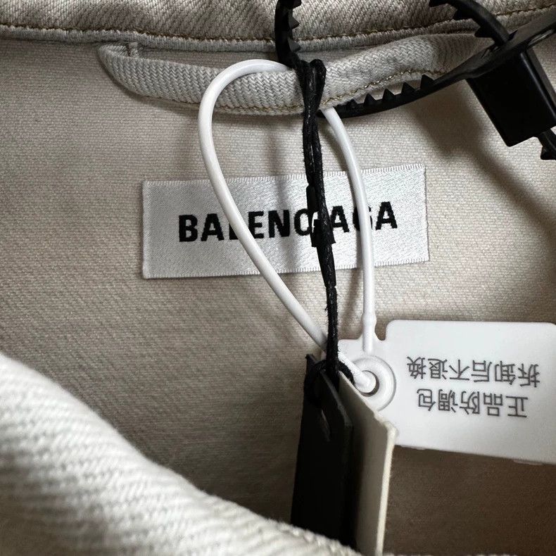 Balenciaga Balenciaga size 36 Off-White Tie-Dye Denim Jacket Size S / US 4 / IT 40 - 3 Thumbnail