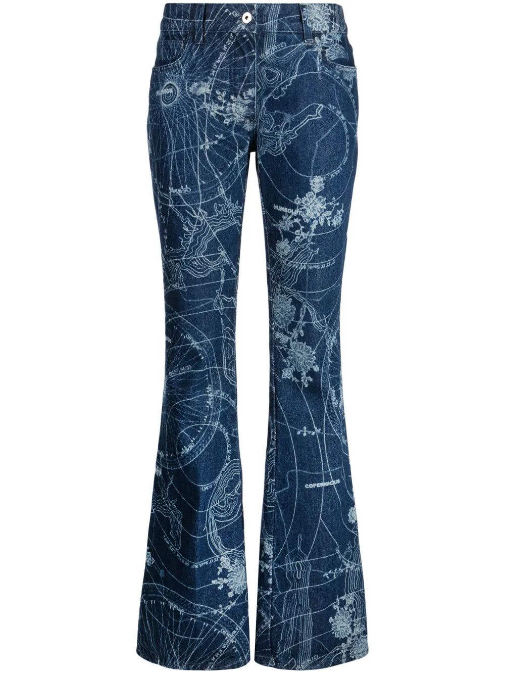 Off-White Off-White MAP Slim Flared 5-Pocket Pants - Cobalt Blue Size 26" / US 2 / IT 38 - 4 Thumbnail