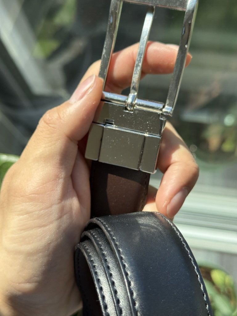 Nordstrom Reversible Leather Belt Size 32 - 3 Thumbnail