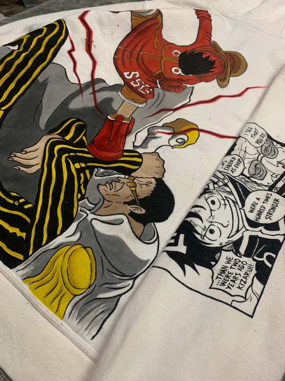 Nike nike rework custom manga one piece hand made 1 of 1 in world Size US M / EU 48-50 / 2 - 8 Thumbnail