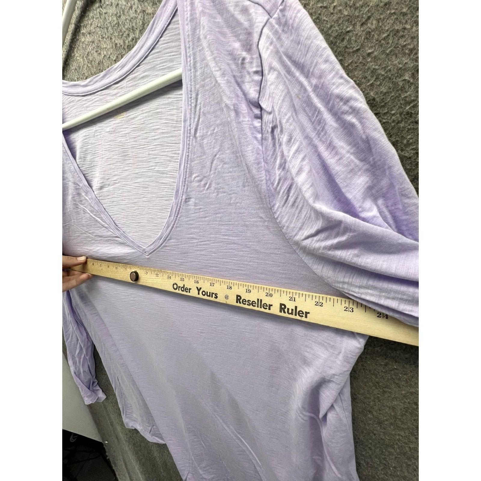Lilly Pulitzer Lilly Pulitzer Shirt Womens XXL Purple V Neck Long Sleeve Jersey Top Relaxed Fit Size XXL / US 16-18 / IT 52-54 - 3 Thumbnail