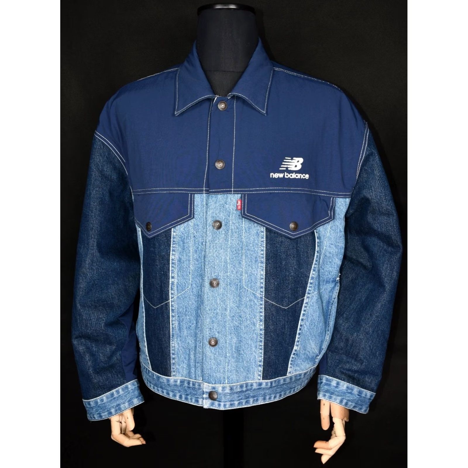 Levi's Levi's New Balance Trucker Jacket Men L Blue 100% Cotton Reversible Vintage Size US L / EU 52-54 / 3 - 7 Thumbnail