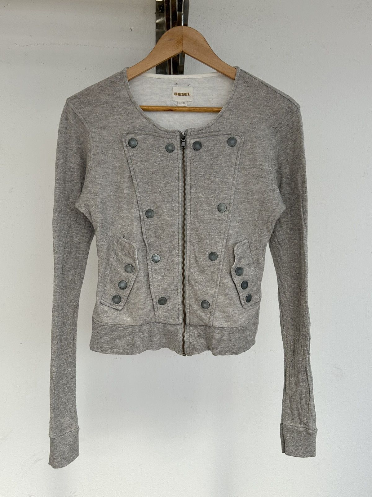 Diesel Diesel Avant Garde Gray Vintage Zip Up Jacket Size XS / US 0-2 / IT 36-38 - 1 Thumbnail