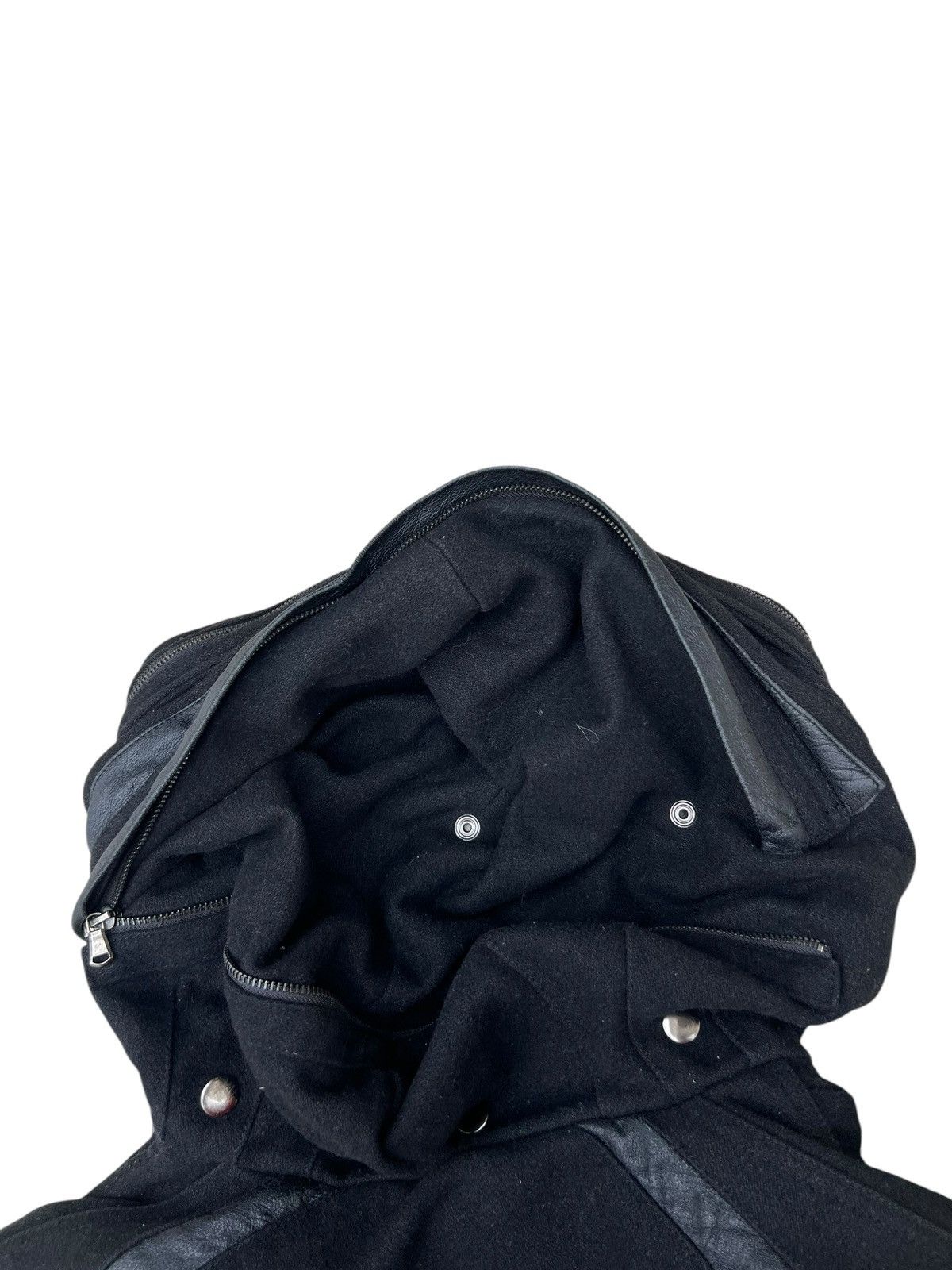 If Six Was Nine × JACKROSE × Le Grande Bleu (L.G.B.) Jackrose Luv Maison Wool Leather Hoodie Bondage Bono Jacket Size US M / EU 48-50 / 2 - 23 Thumbnail