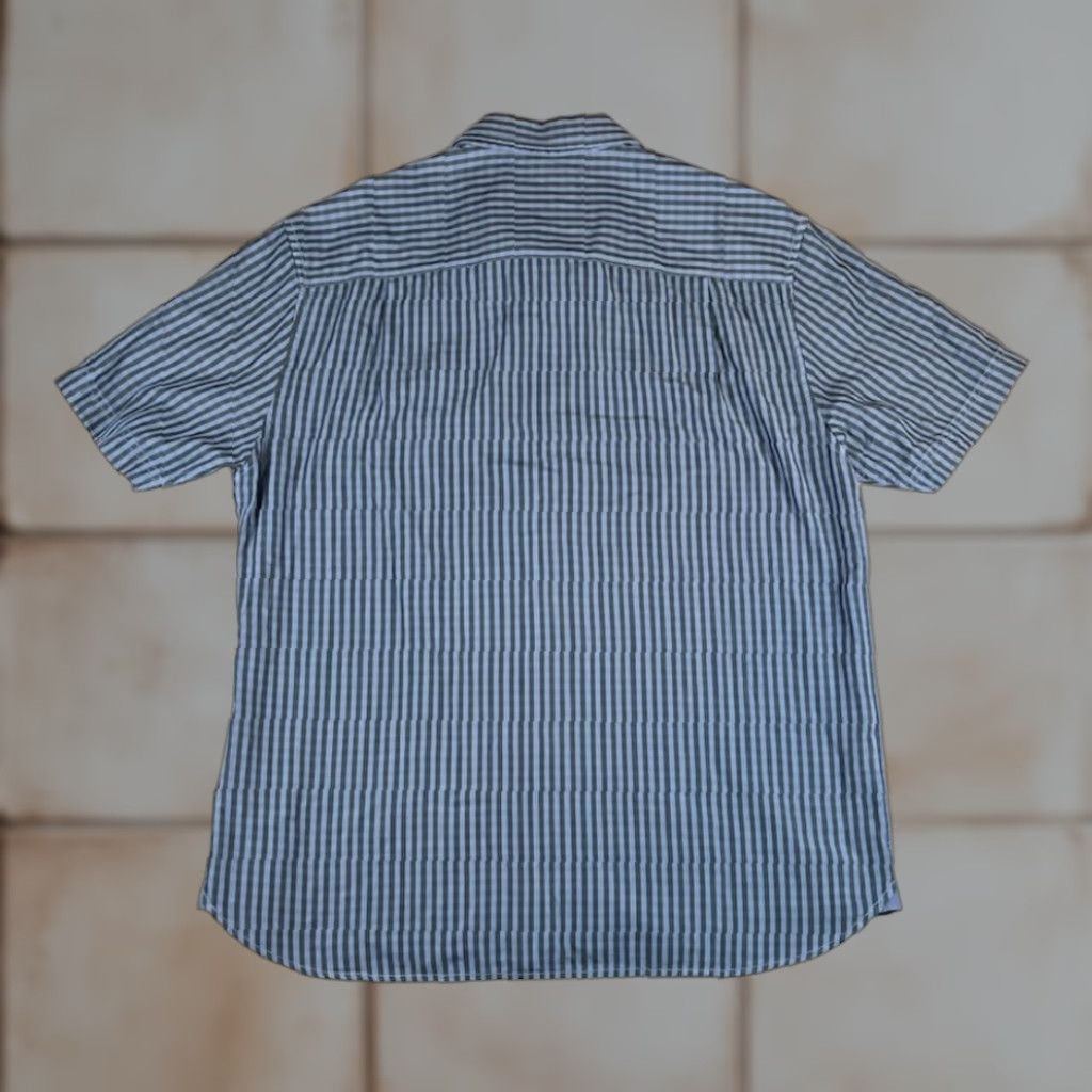 Tommy Bahama Tommy Bahama Shirt Mens L Blue Black Striped Short Sleeve Button-Up Shirt Size US L / EU 52-54 / 3 - 1 Thumbnail