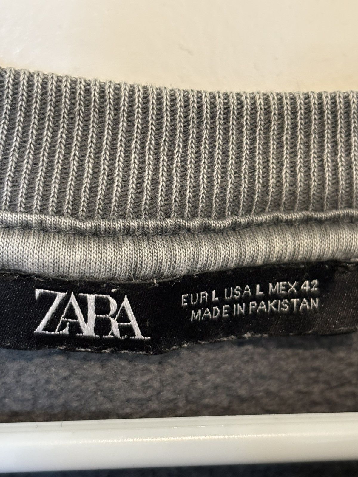 Zara ZARA Grey Green crewneck Size US L / EU 52-54 / 3 - 4 Thumbnail