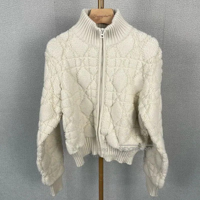 Dior Dior Cream Wool Women's Jacket . Size XS / US 0-2 / IT 36-38 - 1 Thumbnail
