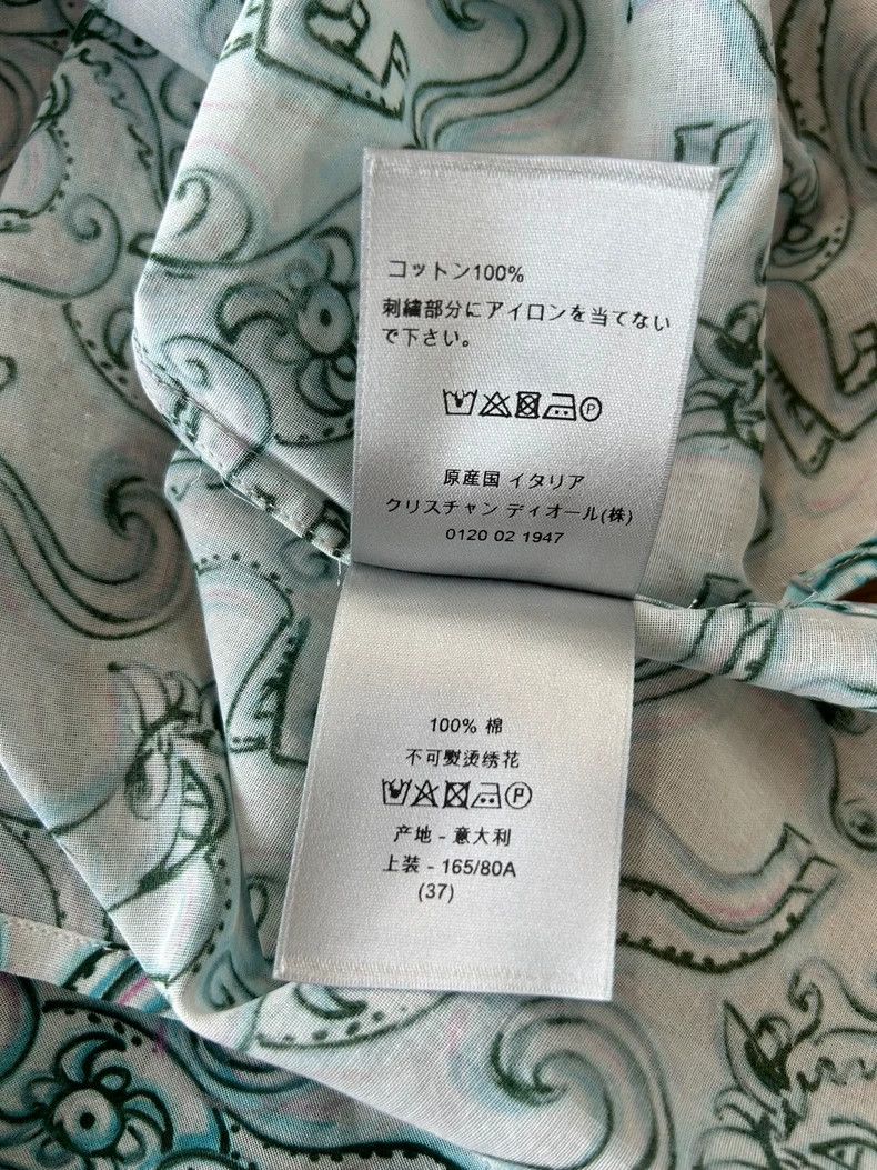 Dior Dior Size37 Co-branded cotton yarn green pony print short-s Size US XXS / EU 40 - 7 Thumbnail