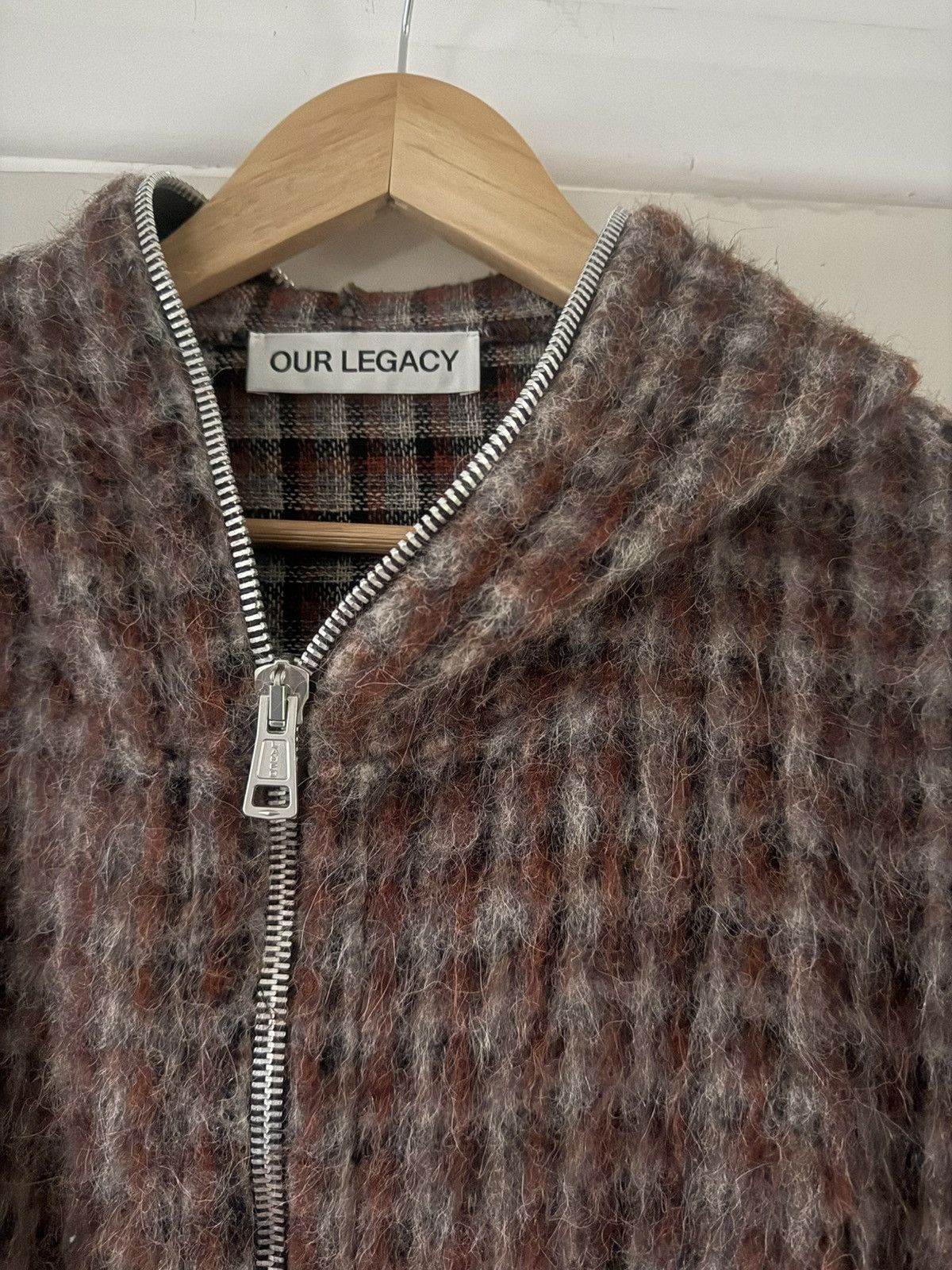 Our Legacy Our Legacy Full Zip Check Hoodie Size US M / EU 48-50 / 2 - 2 Thumbnail