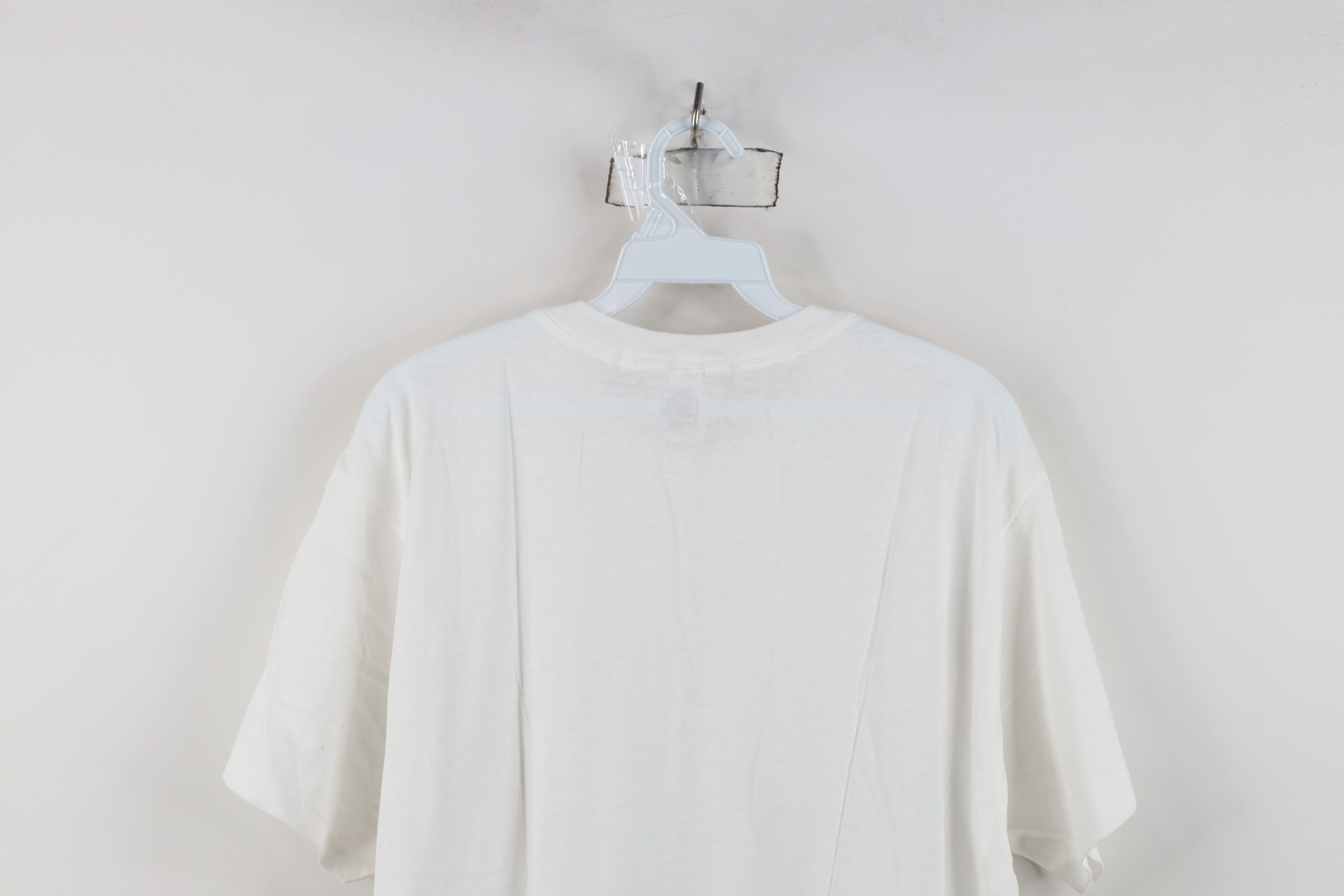 Vintage Vintage 90s Streetwear Cotton Short Sleeve T-Shirt White Size US L / EU 52-54 / 3 - 13 Thumbnail