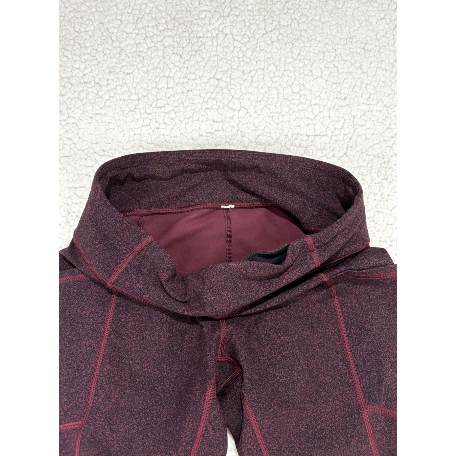 Lululemon Lululemon Tight Stuff Tight II Leggings 25" Granulite Garnet Black Size 6 Workout Athleisure Womens Size 28" / US 6 / IT 42 - 6 Thumbnail