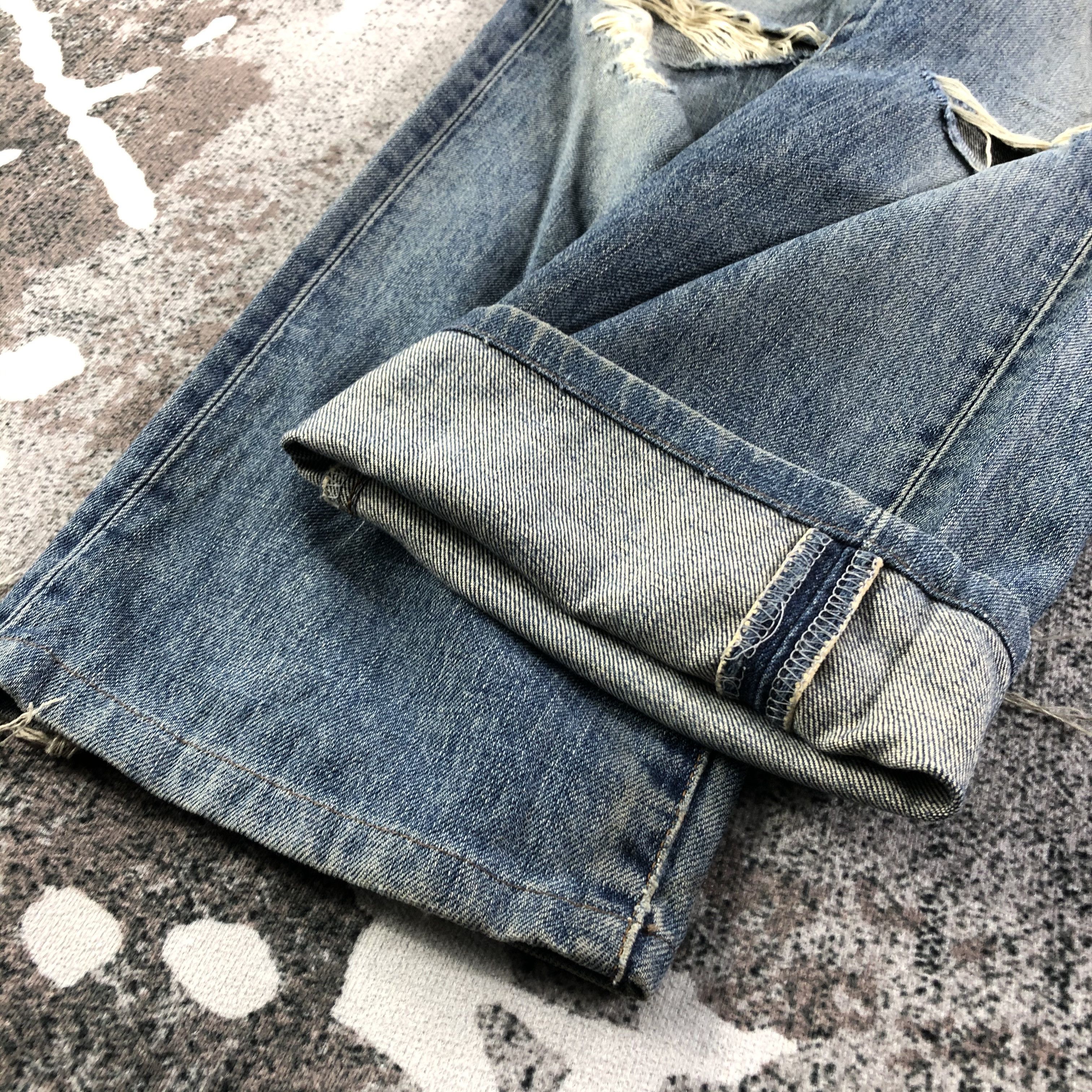 Edwin Vintage Edwin 503Z Jeans Distressed Denim KJ1503 Size US 29 - 7 Thumbnail