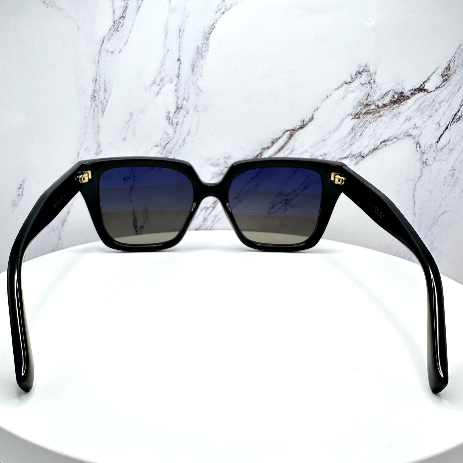 Gucci New GUCCI Sunglasses Black 54mm Square Gold GG Red Green Web Size ONE SIZE - 19 Thumbnail