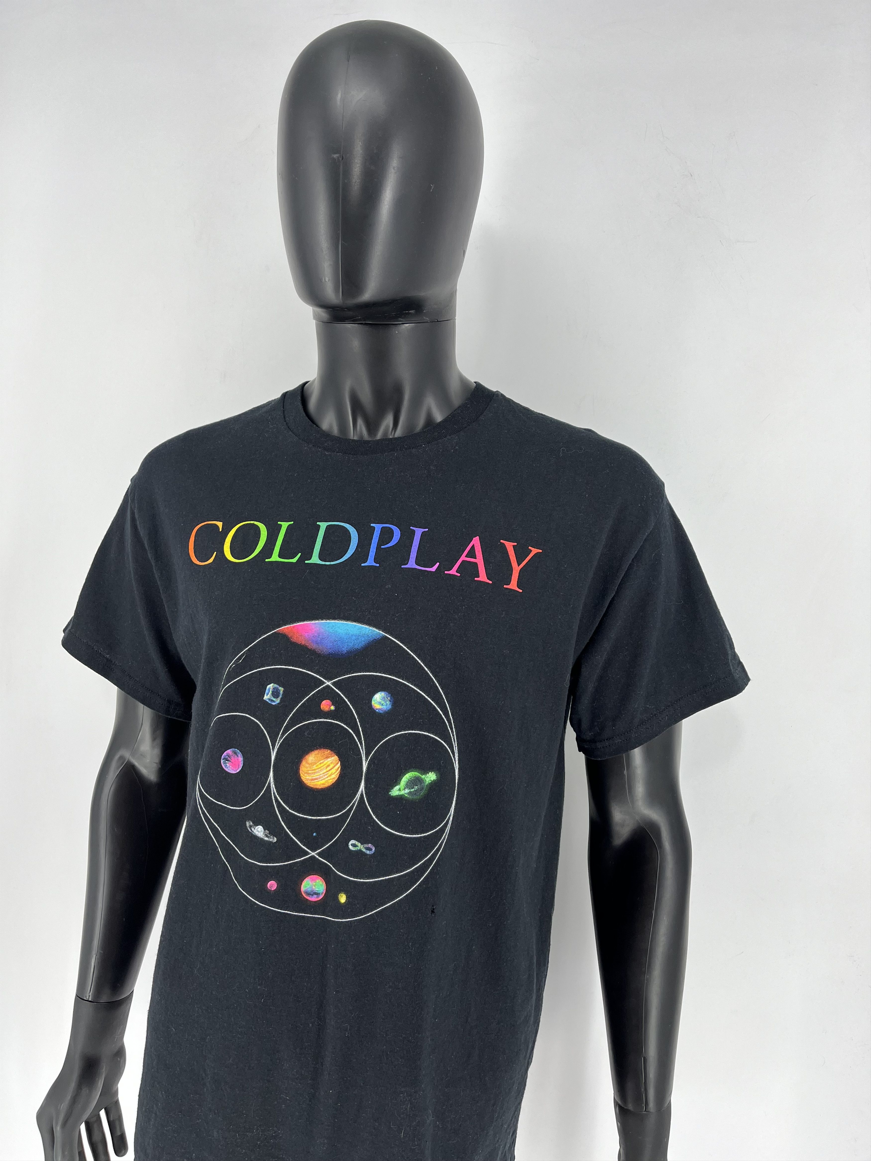 Band Tees × Vintage Vintage Y2K Coldplay MUSIC of the SPHERES World Tour 2022 Size US L / EU 52-54 / 3 - 4 Thumbnail