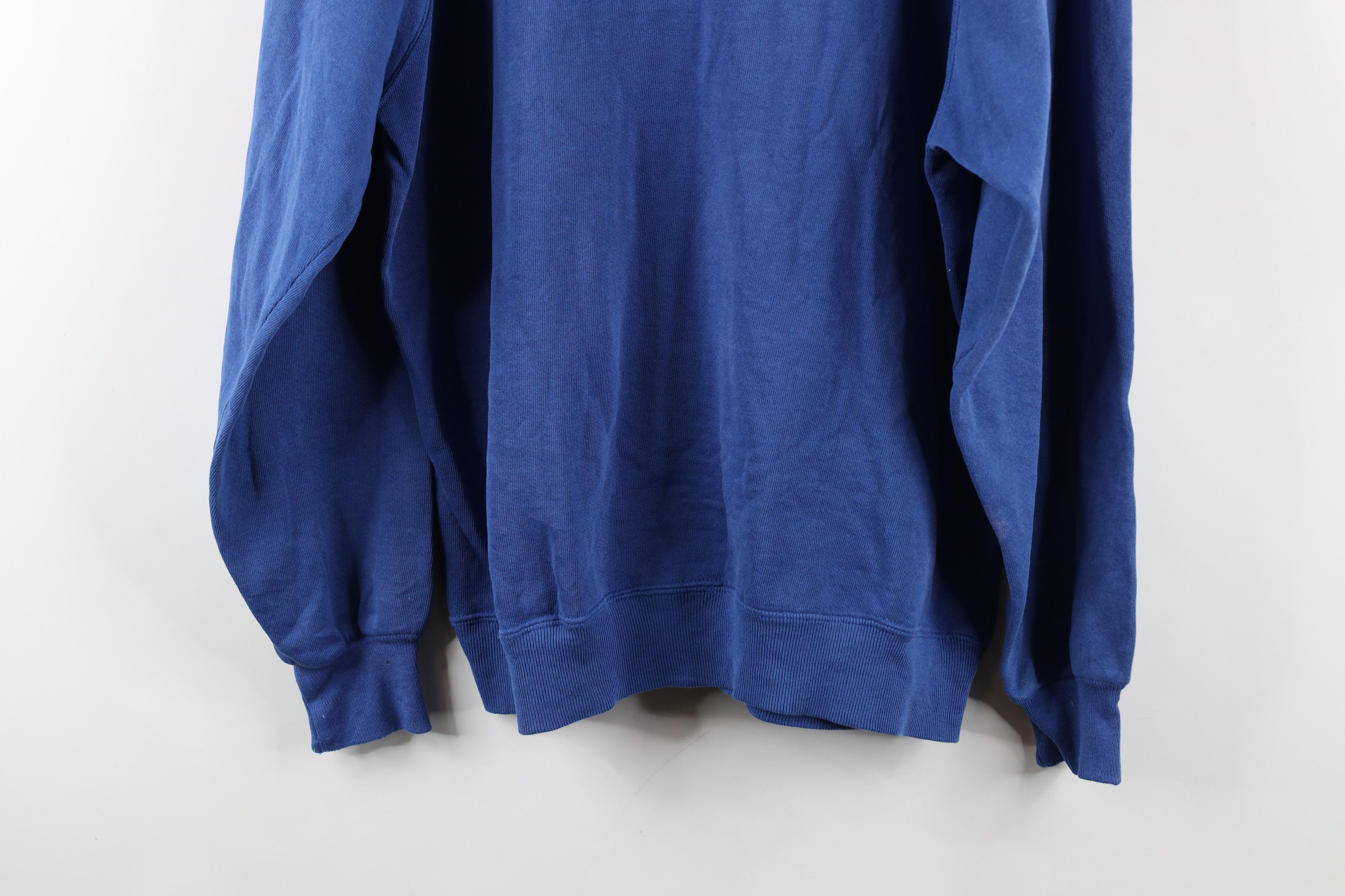 Vintage Vintage 90s Streetwear Crewneck Sweatshirt Royal Blue USA Size US XL / EU 56 / 4 - 13 Thumbnail