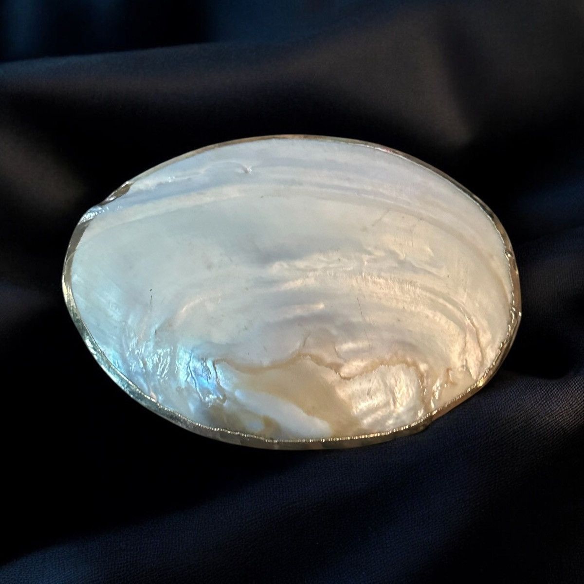 Vintage Vintage abalone clamshell belt buckle Size ONE SIZE - 1 Thumbnail