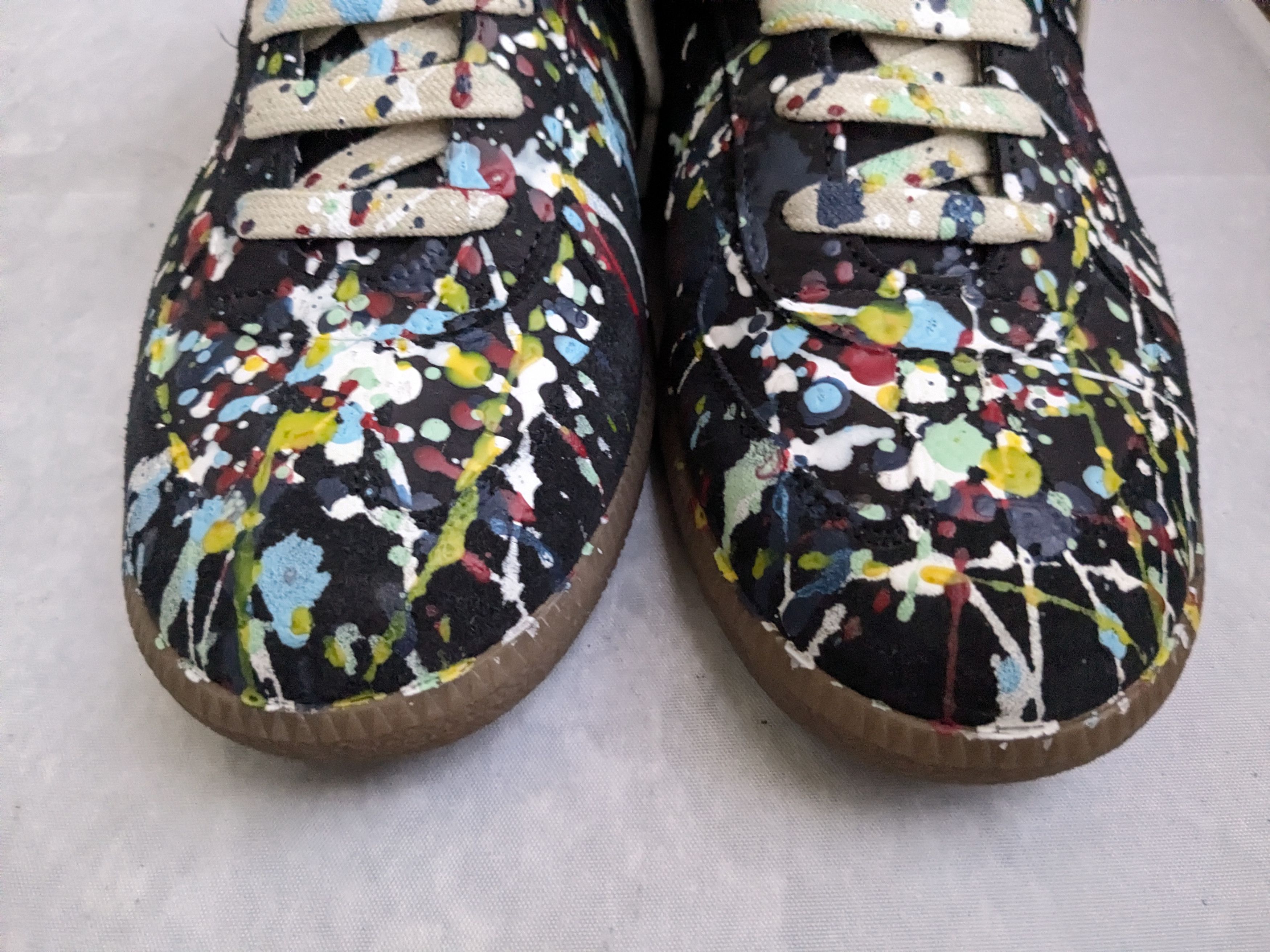 Maison Margiela Maison Margiela GAT Replica Black Paint 9 42 Gum Low Size US 9 / EU 42 - 5 Thumbnail