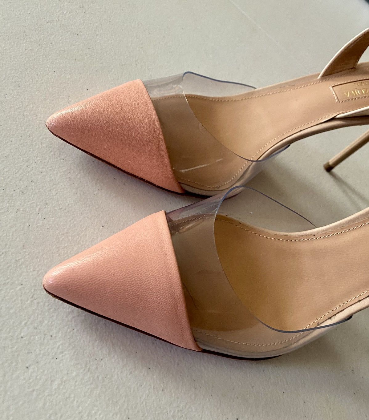 Aquazzura Aquazzura So Nude 85 Contrast Slingback Pumps 36.5 6.5US VGC Size US 6.5 / IT 36.5 - 4 Thumbnail