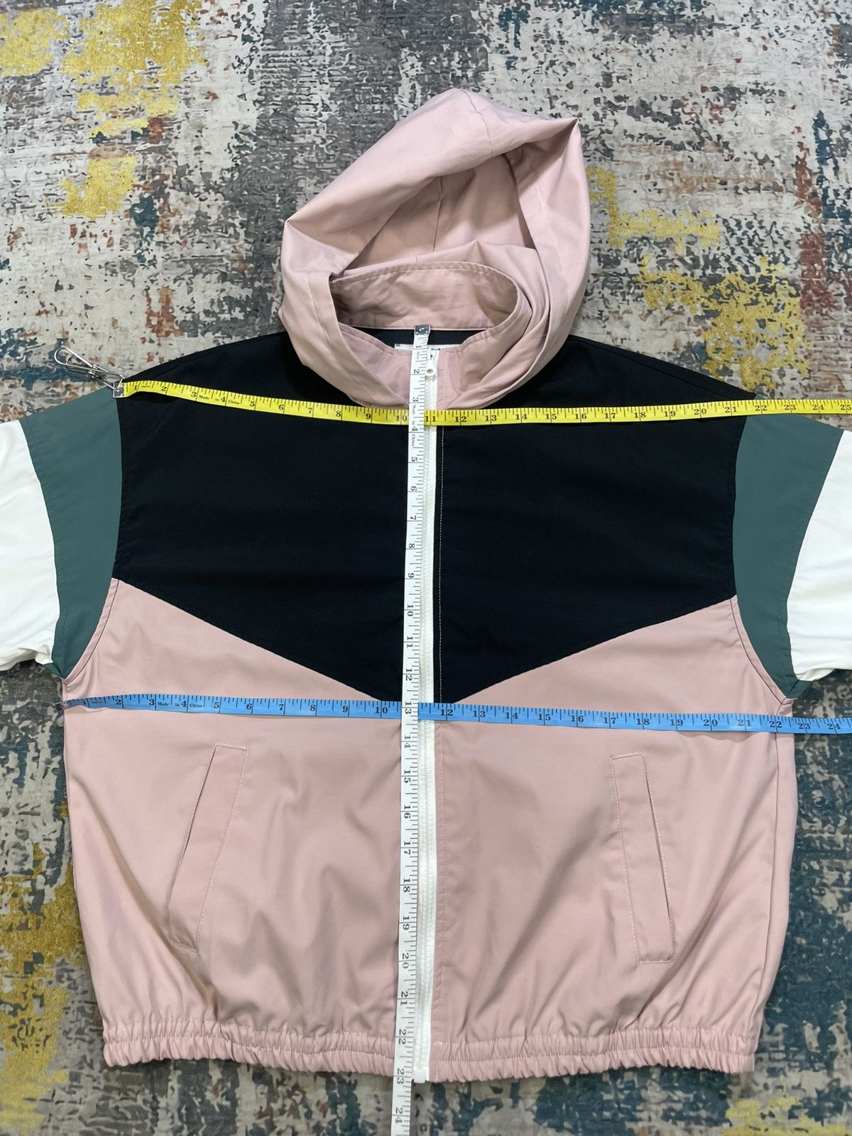 Nicole Club Nicole Club 179/WG Colorblock Hooded Windbreaker Jacket Size XS / US 0-2 / IT 36-38 - 9 Thumbnail