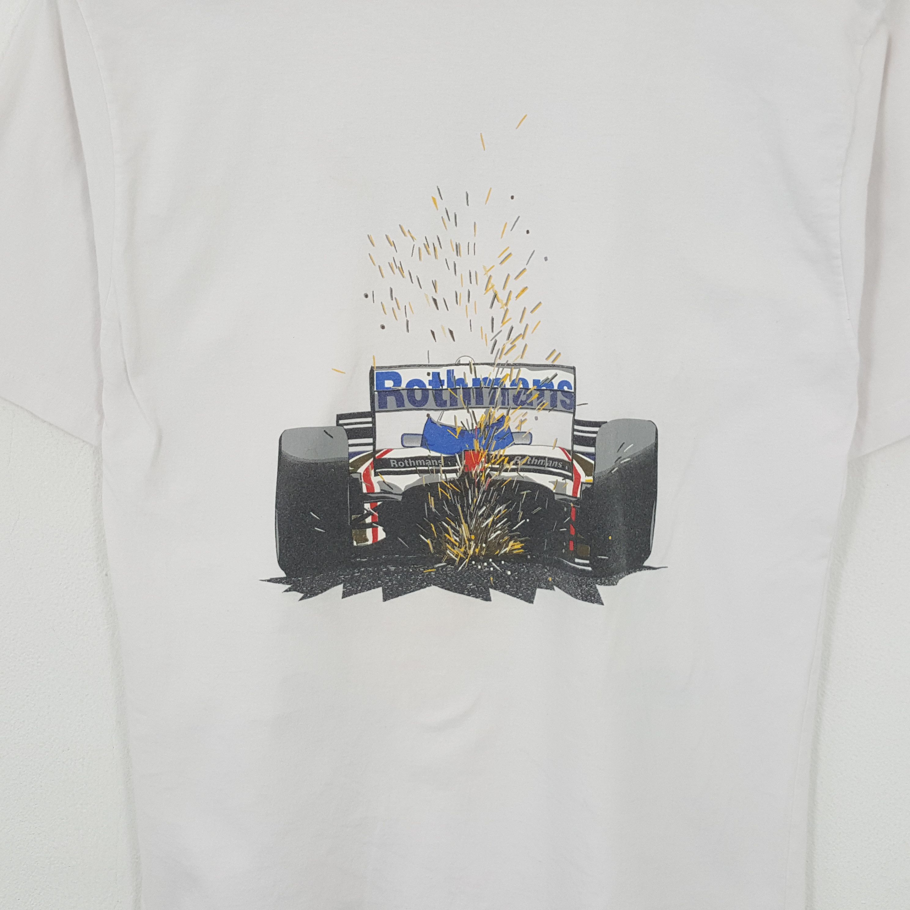 Vintage Formula 1 ROTHMANS WILLIAM RENAULT F1 Rare Tshirt Size US L / EU 52-54 / 3 - 4 Thumbnail