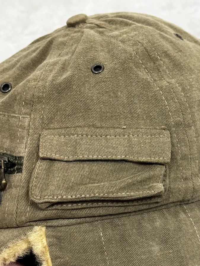 Dolce & Gabbana AW2004 Dolce & Gabbana Khaki Shearling Cap Size ONE SIZE - 8 Thumbnail