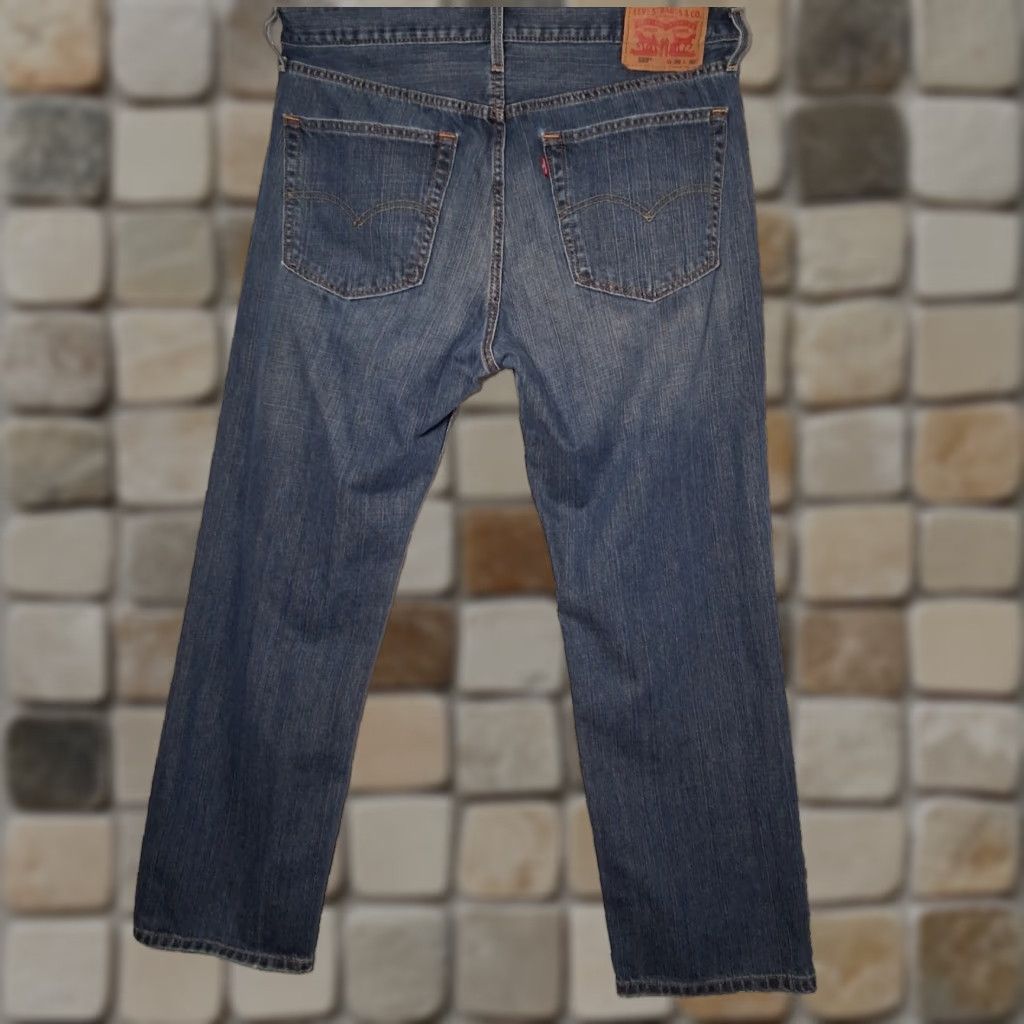 Levi's VINTAGE Levi's 559 Jeans 36x29 Men Medium Wash Blue Distressed Work Pants Levi's 559 Straight 5-Pocket Denim Denim Regular Mens Size US 36 / EU 52 - 1 Thumbnail