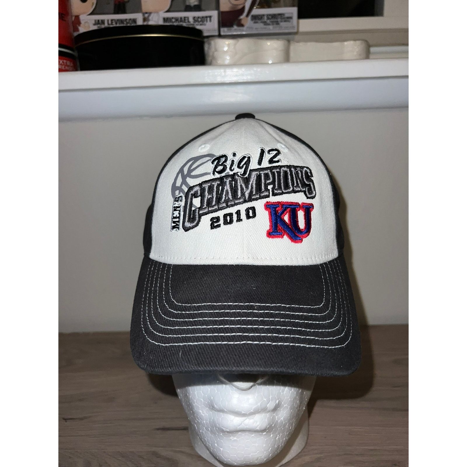 Top Of The World Kansas University Hat Big 12 Champs Basketball Headwear OS Size ONE SIZE - 2 Thumbnail