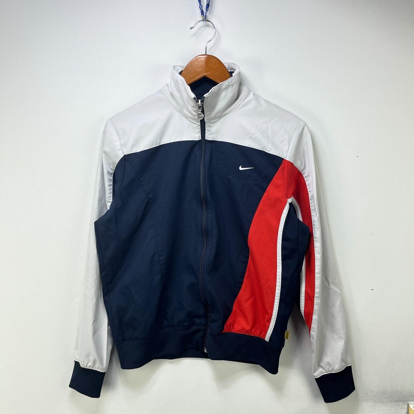 Nike Vintage Nike Y2K Track Jacket Women's Large Swoosh Size L / US 10 / IT 46 - 1 Thumbnail