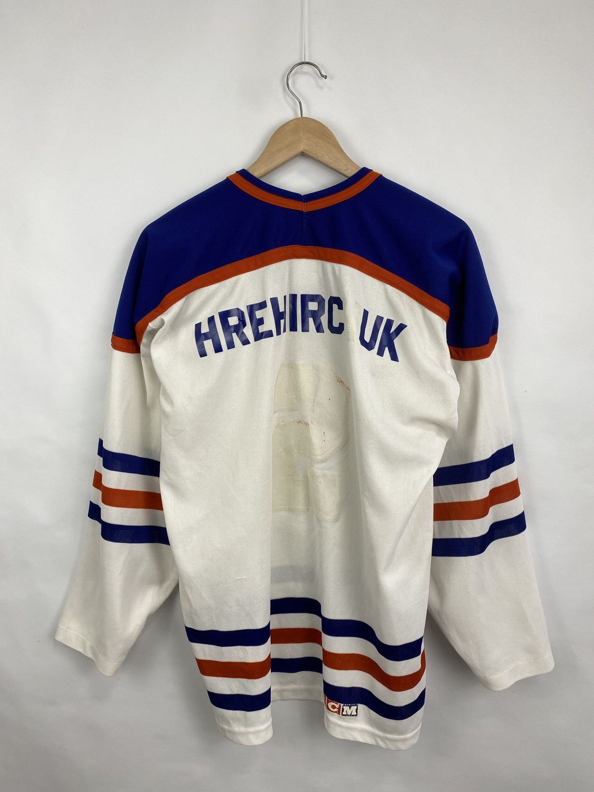 Ccm 🇨🇦 Vintage 80s CCM Edmonton Oilers 2 Hrehirchuk NHL Hockey Size US M / EU 48-50 / 2 - 6 Thumbnail