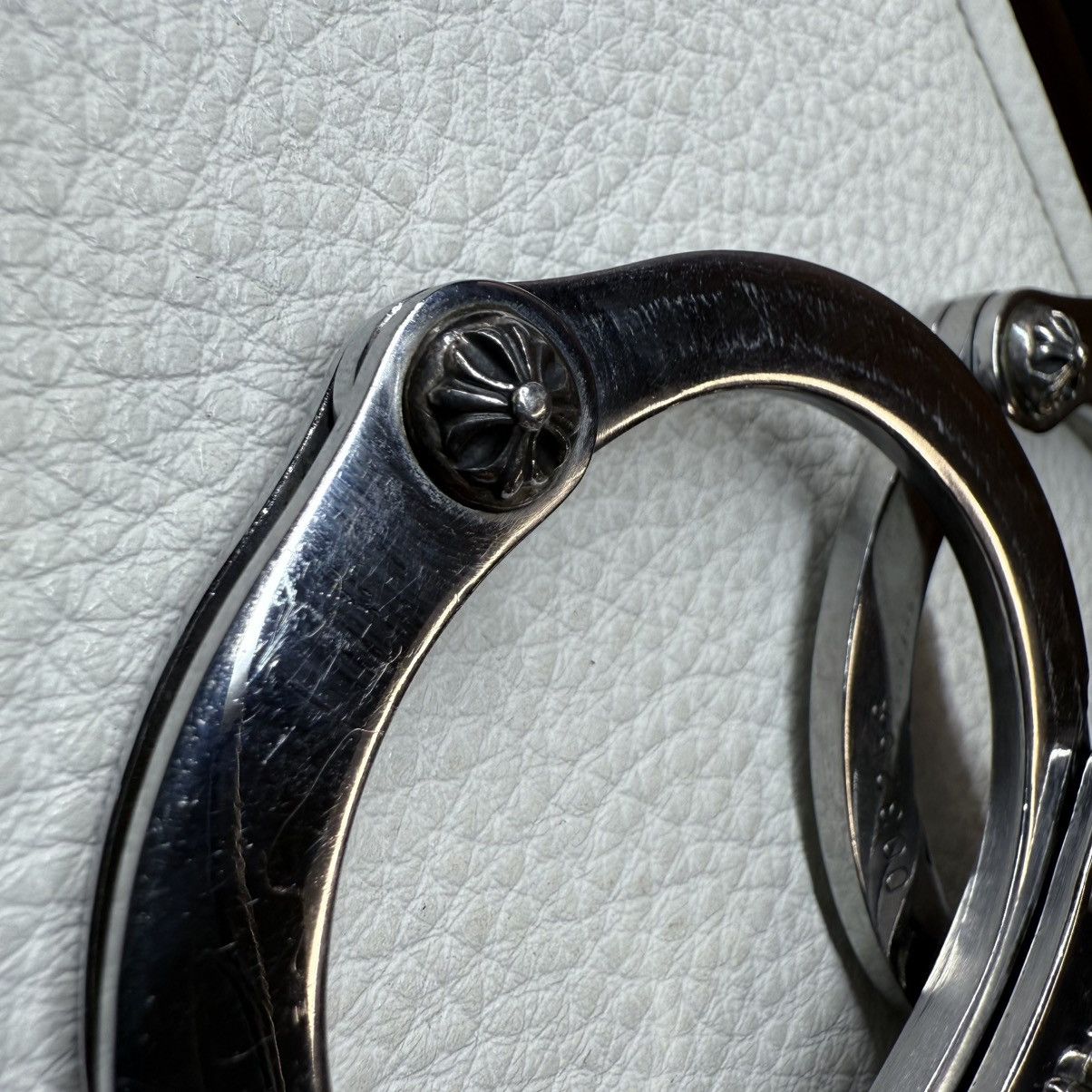 Chrome Hearts CHROME HEARTS STERLING SILVER HANDCUFFS WITH FOTI KEYCHAIN Size ONE SIZE - 6 Thumbnail