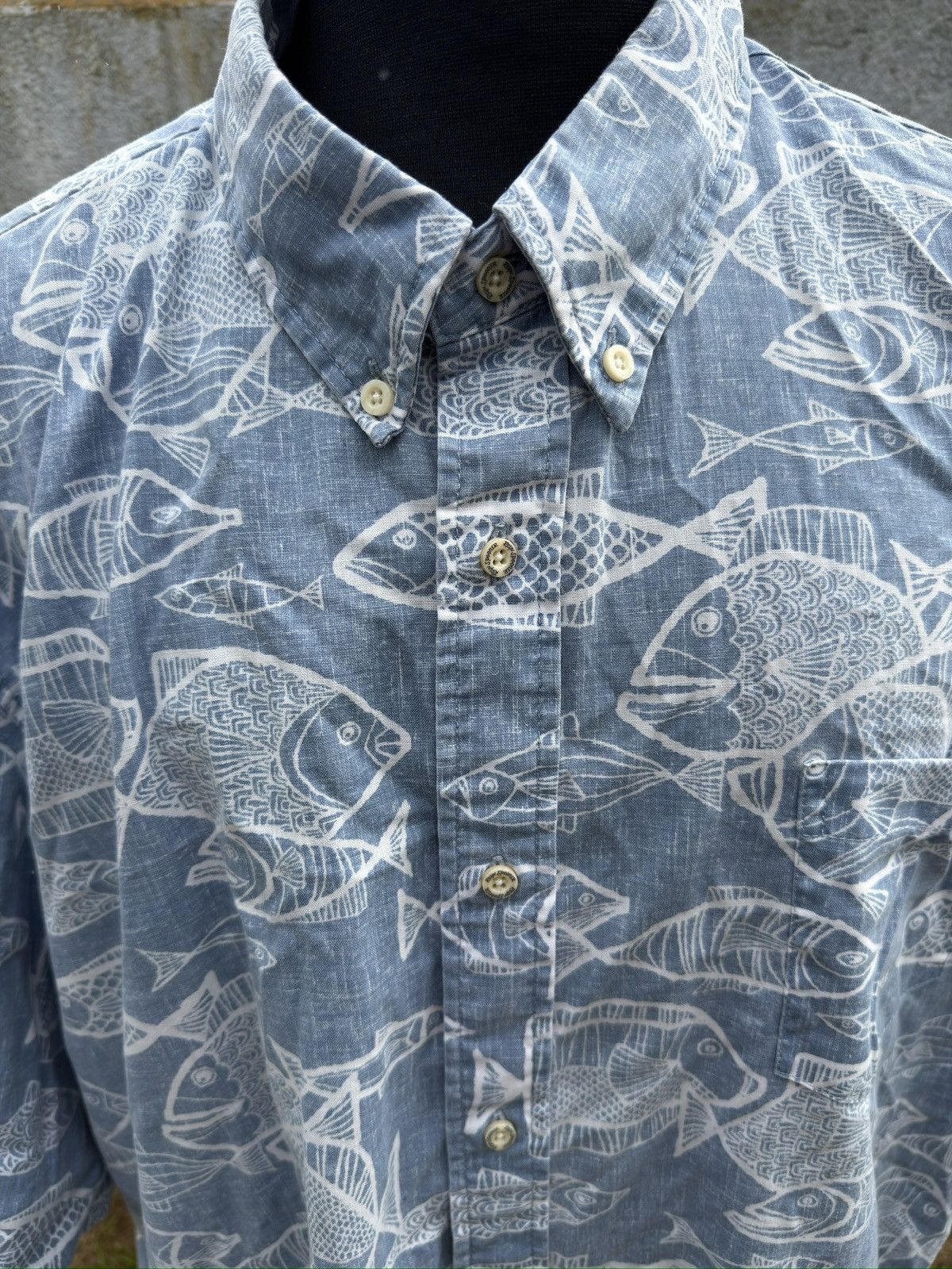 Reyn Spooner PreOwned Reyn Spooner Classic Fit Hawaiian Blue Men's 3XL Size US XXL / EU 58 / 5 - 3 Thumbnail