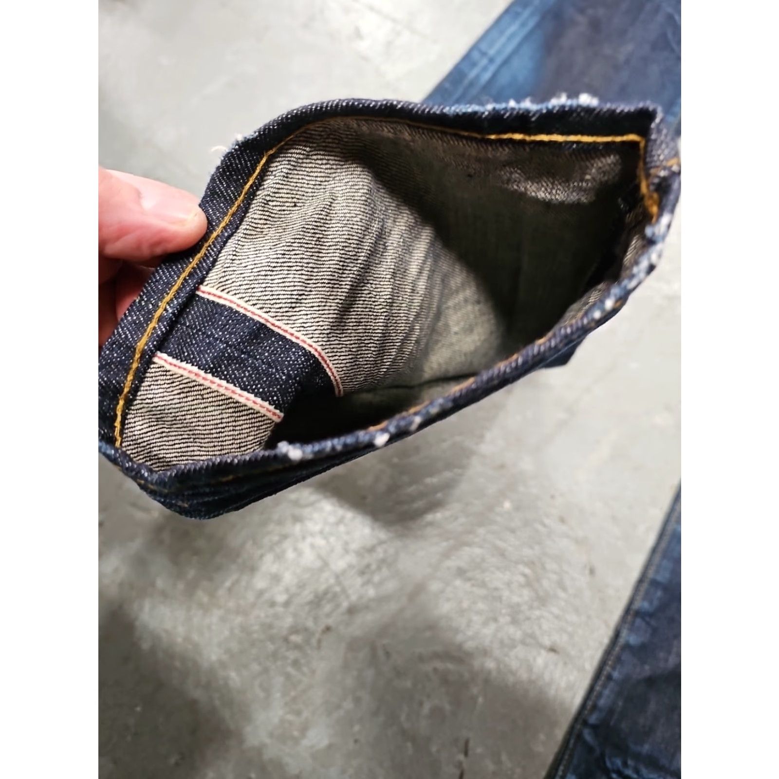 Prps PRPS Jeans Mens 30 Blue Selvedge Straight Button Fly Dark Wash 30x34 Jeans City Mens Size US 30 / EU 46 - 2 Thumbnail