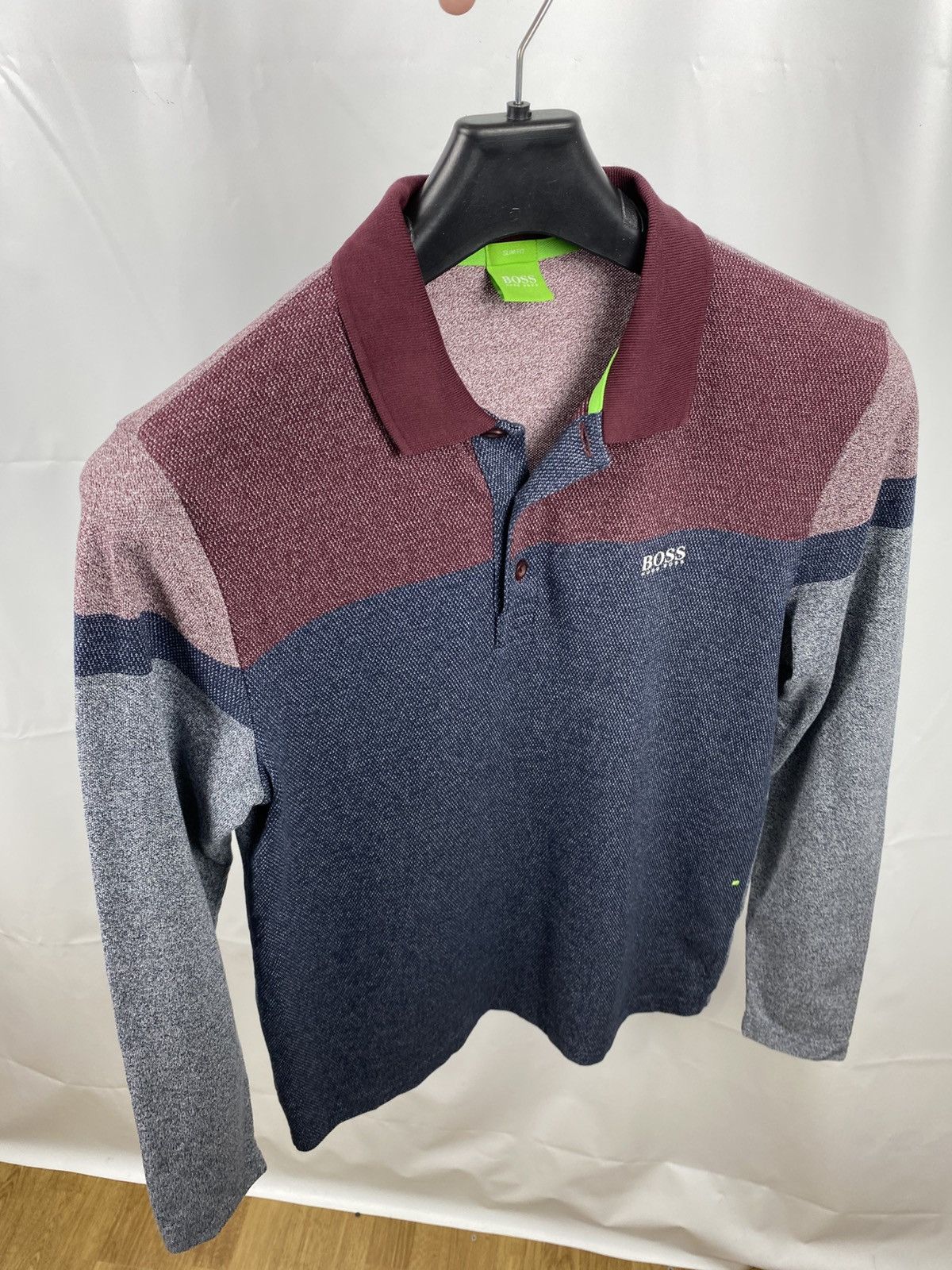 Hugo Boss Hugo Boss Collared Cotton Polo Longsleeve size M Slim Size US M / EU 48-50 / 2 - 7 Thumbnail