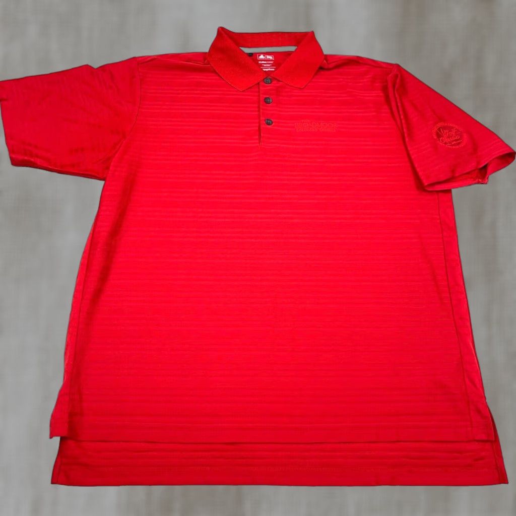 Adidas Adidas Polo Shirt Men L Red Performance Golf Club Tournament Clima Cool Size US L / EU 52-54 / 3 - 1 Thumbnail