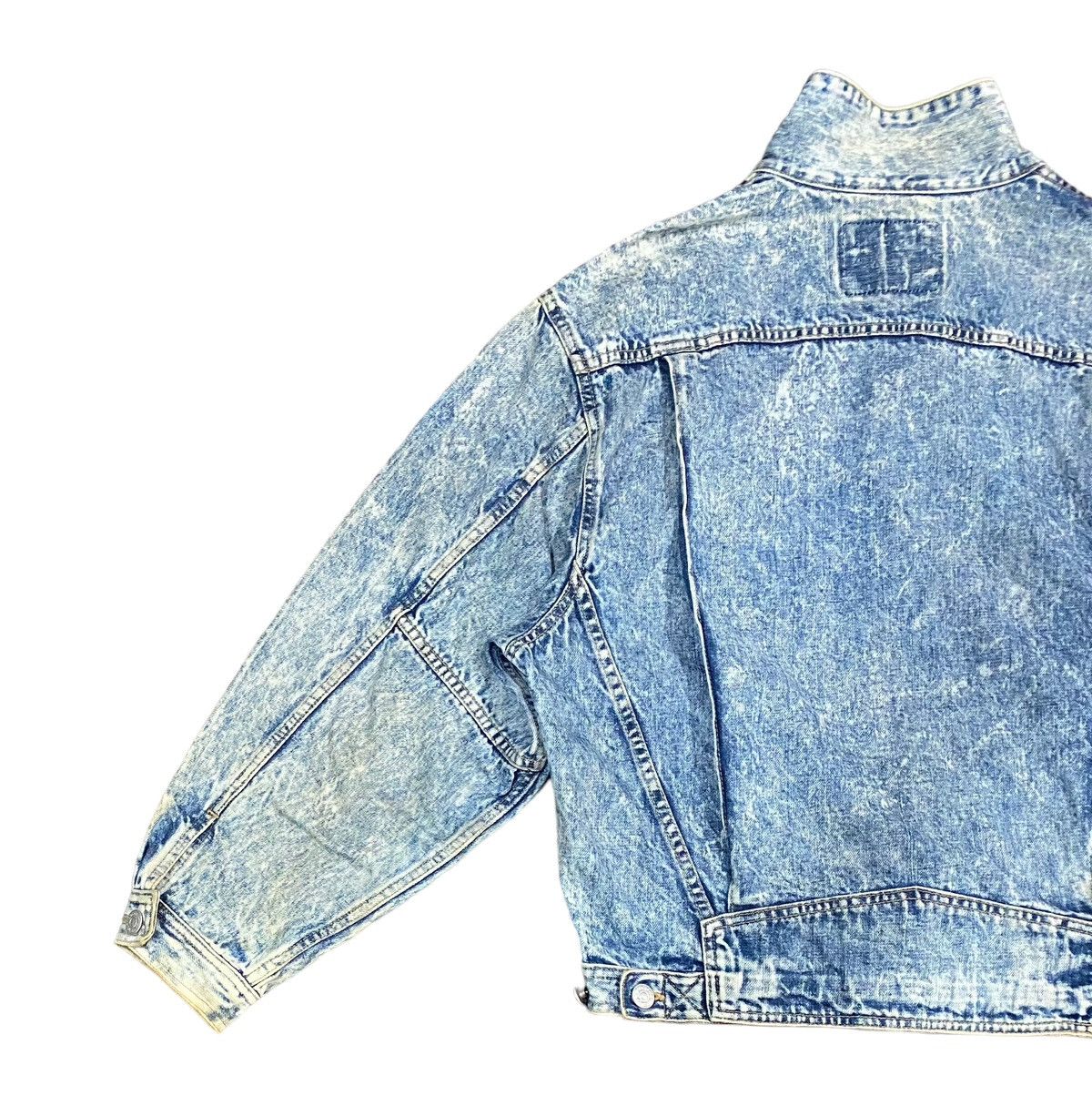 Edwin Vtg EDWIN Acid Wash Denim Jacket Button (L) Size US L / EU 52-54 / 3 - 8 Thumbnail