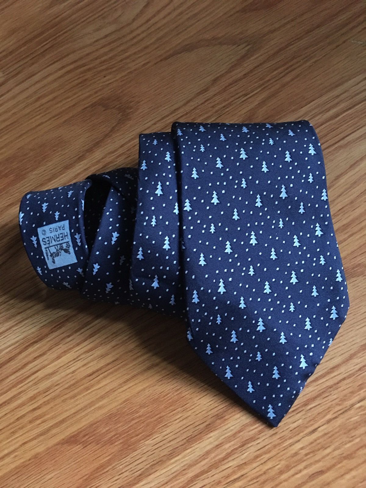 Hermes Paris sale Blue Tie